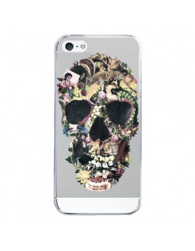 Coque iPhone 5/5S et SE Skull Vintage Tête de Mort Transparente - Ali Gulec