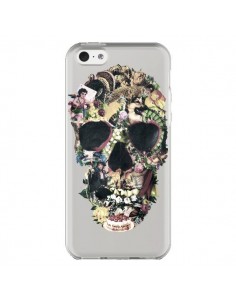 Coque iPhone 5C Skull Vintage Tête de Mort Transparente -...