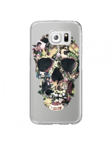 Coque Skull Vintage Tête de Mort Transparente pour Samsung Galaxy S6 Edge - Ali Gulec