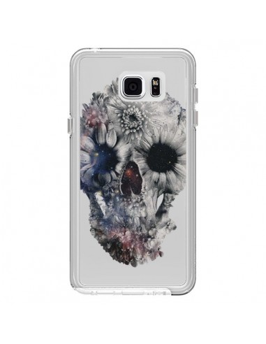 Coque Floral Skull Tête de Mort Transparente pour Samsung Galaxy Note 5 - Ali Gulec