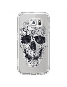 Coque Doodle Skull Dessin Tête de Mort Transparente pour...