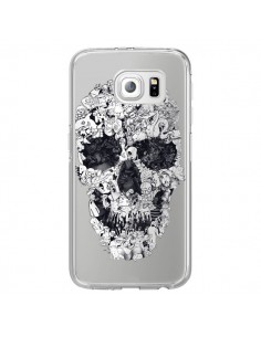 Coque Doodle Skull Dessin Tête de Mort Transparente pour...