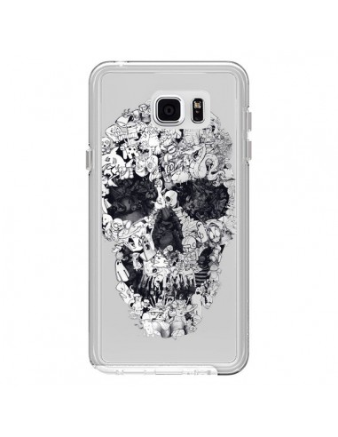 Coque Doodle Skull Dessin Tête de Mort Transparente pour Samsung Galaxy Note 5 - Ali Gulec