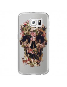 Coque Jungle Skull Tête de Mort Transparente pour Samsung...