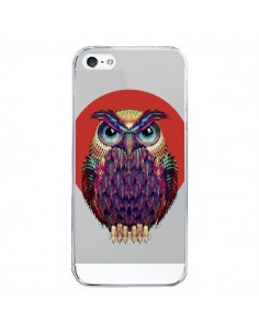Coque iPhone 5/5S et SE Chouette Hibou Owl Transparente -...