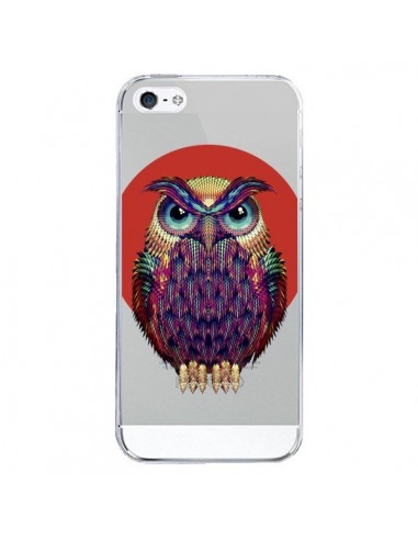 Coque iPhone 5/5S et SE Chouette Hibou Owl Transparente - Ali Gulec