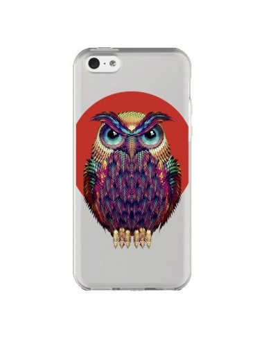 Coque iPhone 5C Chouette Hibou Owl Transparente - Ali Gulec