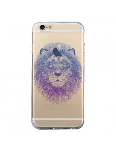 Coque iPhone 6 et 6S Lion Animal Transparente - Rachel Caldwell