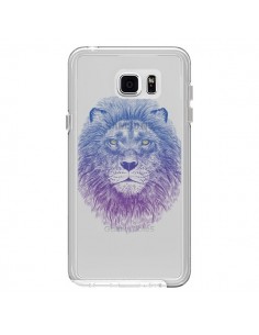 Coque Lion Animal Transparente pour Samsung Galaxy Note 5...