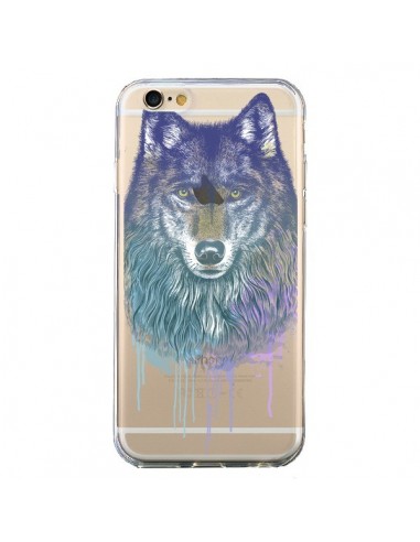 Coque iPhone 6 et 6S Loup Wolf Animal Transparente - Rachel Caldwell