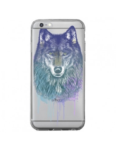 Coque iPhone 6 Plus et 6S Plus Loup Wolf Animal Transparente - Rachel Caldwell