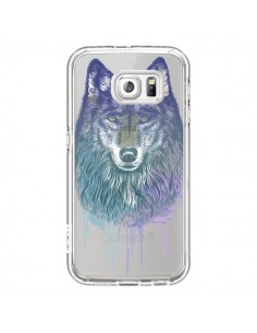 Coque Loup Wolf Animal Transparente pour Samsung Galaxy...