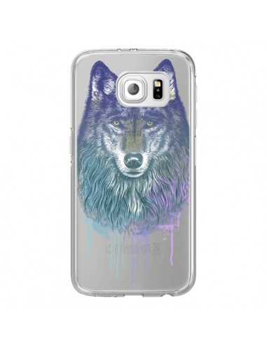 Coque Loup Wolf Animal Transparente pour Samsung Galaxy S7 Edge - Rachel Caldwell