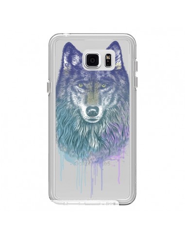 Coque Loup Wolf Animal Transparente pour Samsung Galaxy Note 5 - Rachel Caldwell