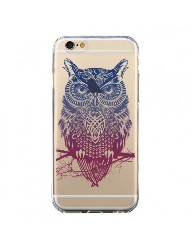 Coque iPhone 6 et 6S Hibou Chouette Owl Transparente - Rachel Caldwell