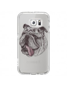 Coque Chien Bulldog Dog Transparente pour Samsung Galaxy...