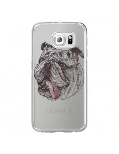 Coque Chien Bulldog Dog Transparente pour Samsung Galaxy S6 Edge - Rachel Caldwell
