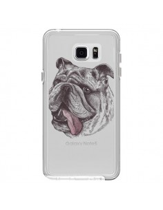Coque Chien Bulldog Dog Transparente pour Samsung Galaxy...