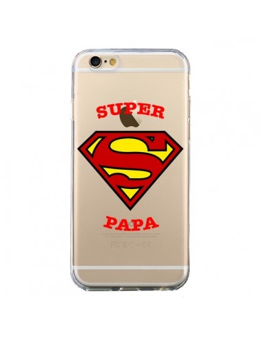 Coque iPhone 6 et 6S Super Papa Transparente - Laetitia