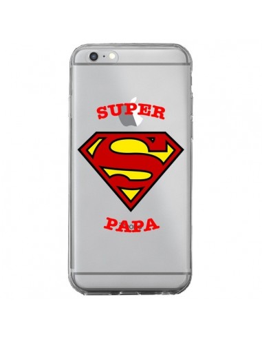 Coque iPhone 6 Plus et 6S Plus Super Papa Transparente - Laetitia