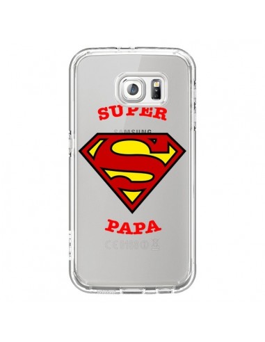 Coque Super Papa Transparente pour Samsung Galaxy S6 - Laetitia