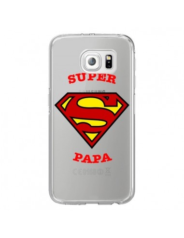 Coque Super Papa Transparente pour Samsung Galaxy S6 Edge - Laetitia