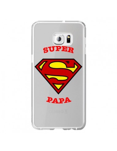 Coque Super Papa Transparente pour Samsung Galaxy S6 Edge Plus - Laetitia