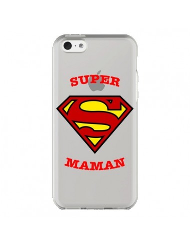 Coque iPhone 5C Super Maman Transparente - Laetitia