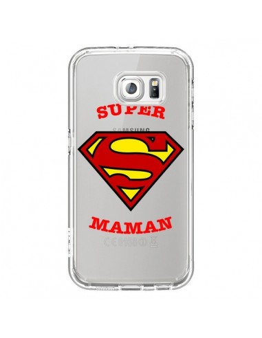 Coque Super Maman Transparente pour Samsung Galaxy S6 - Laetitia