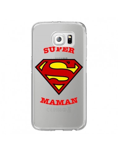 Coque Super Maman Transparente pour Samsung Galaxy S6 Edge - Laetitia