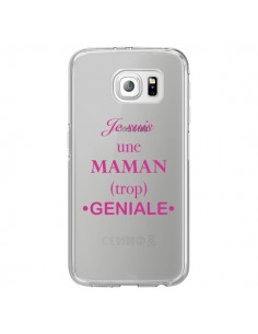 Coque Je suis une maman trop géniale Transparente pour...