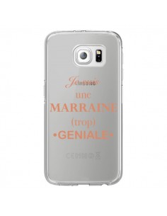 Coque Je suis une marraine trop géniale Transparente pour...