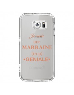 Coque Je suis une marraine trop géniale Transparente pour...