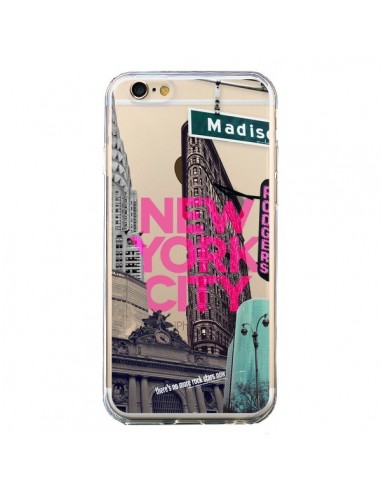 Coque iPhone 6 et 6S New Yorck City NYC Transparente - Javier Martinez