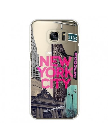Coque New Yorck City NYC Transparente pour Samsung Galaxy S7 Edge - Javier Martinez