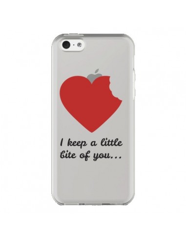 Coque iPhone 5C I keep a little bite of you Love Heart Amour Transparente - Julien Martinez