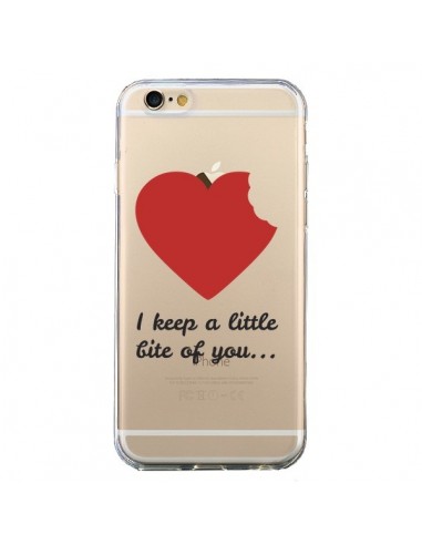 Coque iPhone 6 et 6S I keep a little bite of you Love Heart Amour Transparente - Julien Martinez