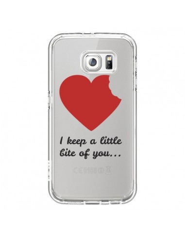 Coque I keep a little bite of you Love Heart Amour Transparente pour Samsung Galaxy S6 - Julien Martinez
