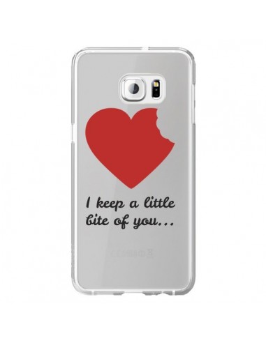 Coque I keep a little bite of you Love Heart Amour Transparente pour Samsung Galaxy S6 Edge Plus - Julien Martinez