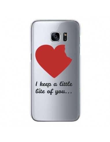 Coque I keep a little bite of you Love Heart Amour Transparente pour Samsung Galaxy S7 - Julien Martinez