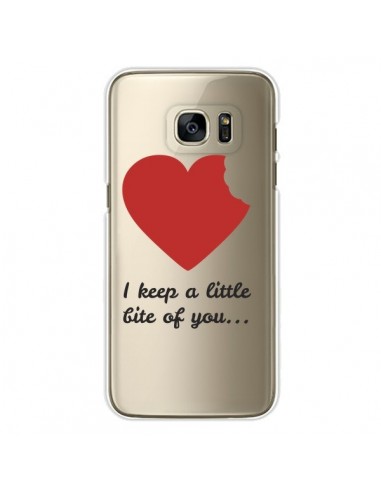 Coque I keep a little bite of you Love Heart Amour Transparente pour Samsung Galaxy S7 Edge - Julien Martinez