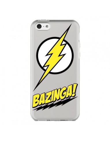 Coque iPhone 5C Bazinga Sheldon The Big Bang Thoery Transparente - Jonathan Perez