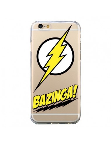 Coque iPhone 6 et 6S Bazinga Sheldon The Big Bang Thoery Transparente - Jonathan Perez