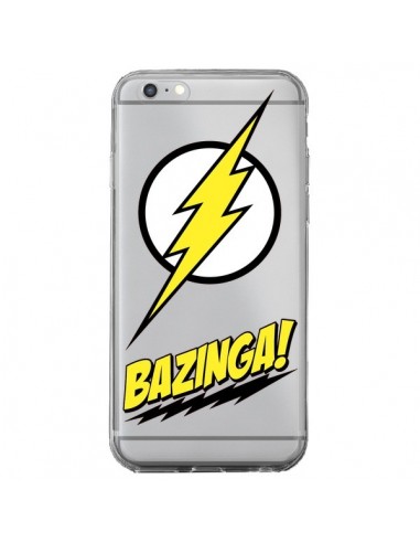 Coque iPhone 6 Plus et 6S Plus Bazinga Sheldon The Big Bang Thoery Transparente - Jonathan Perez