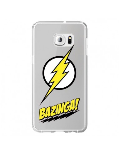 Coque Bazinga Sheldon The Big Bang Thoery Transparente pour Samsung Galaxy S6 Edge Plus - Jonathan Perez