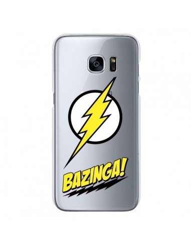 Coque Bazinga Sheldon The Big Bang Thoery Transparente pour Samsung Galaxy S7 - Jonathan Perez