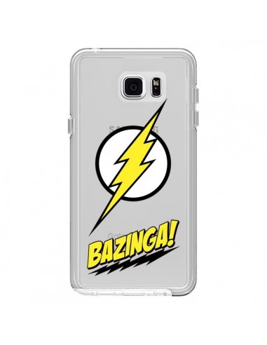 Coque Bazinga Sheldon The Big Bang Thoery Transparente pour Samsung Galaxy Note 5 - Jonathan Perez