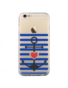 Coque iPhone 6 et 6S Mariniere Ancre Marin Coeur...