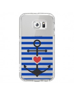 Coque Mariniere Ancre Marin Coeur Transparente pour...