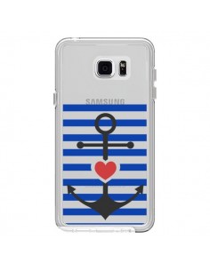 Coque Mariniere Ancre Marin Coeur Transparente pour...